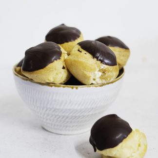 Chocolate profiteroles
