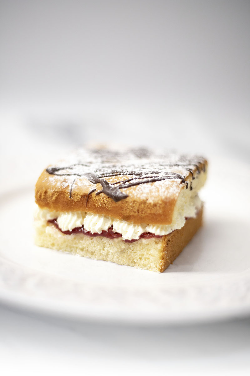 Fresh Cream and Jam Slices