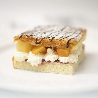 Eggless Fresh cream and Fruit and Jam Slices
