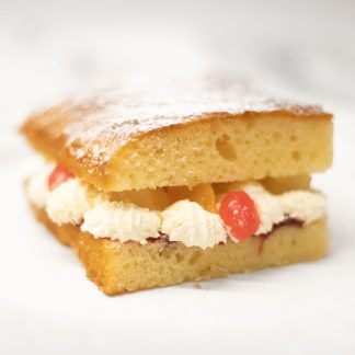 Gluten Free Fresh Cream and Fruit and Jam Slices